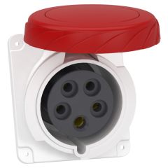 Clavija panel ángulada pk patrika conexión 32 a ip67 380 v 3 polos +nt 50-60 hz