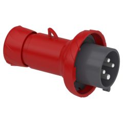 Ficha industrial 32a tripolar + tierra 380v ip67 con conexión a tornillo