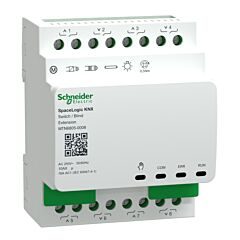 Knx - act. extension spacelogic binario/persianas c. din 8/4 canales 230 v 16 a