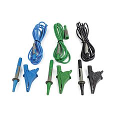 Universalkit combi - juego de 3 cables, 3 cocodrilos y 3 puntas de prueba
