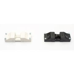 Conj. conector hembra. cable redondo.  negro