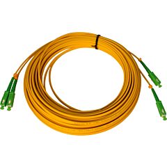 Latiguillo duplex de fibra óptica sc/apc, monomodo (sm), lsfh y euroclase dca de interior