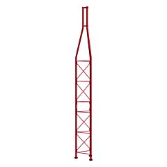 Tramo superior, galvanizado en caliente + pintura torre 360