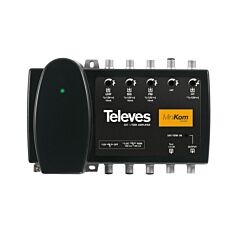 Central amplificador minikom matv+fi 4e/1s f fm-biii-u-fi