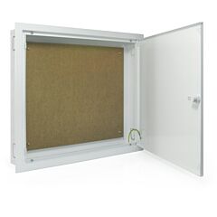 Registro de terminación de red  (rtr), con marco extraíble cable coaxial, datos, telefonía y fibra óptica