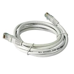 Cable de red u/utp cu cat6 pvc blanco 2m