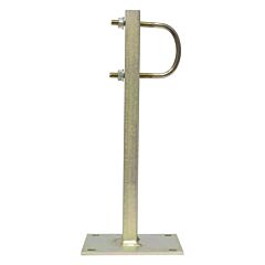 Soporte recto con perfil en ''u'', 300mm zinc + rpr