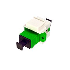 Toma fo para ict-2 módulo keystone con adaptador sc/apc h caja plástica