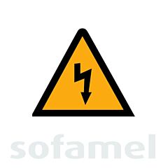 Señal plástico ae10adh riesgo eléctrico 105mm