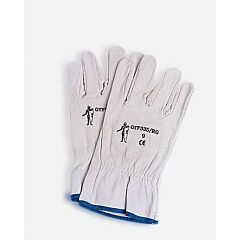 Guantes de protección mecánica sg-38 piel-flor vacuno gris