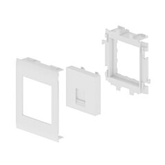 93 placa plana 1 rj45 blanco ral9010 80 u24x