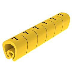 18 señalizadores precortados amarillo ø8 pvc plastificado