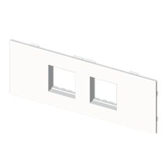 73 placa 2 mec. simon 27 blanco ral9010 u24x
