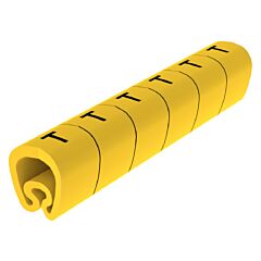 18 señalizadores precortados amarillo ø18 pvc plastificado