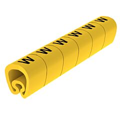18 señalizadores precortados amarillo ø8 pvc plastificado