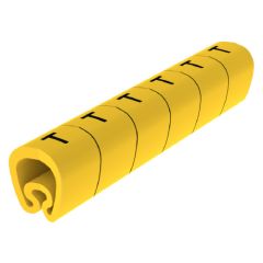 18 señalizadores precortados amarillo ø5 pvc plastificado