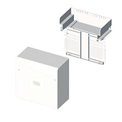 73 caja de conexión-derivación blanco ral9010 60x150 u24x