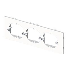 73 placa 3 mec. universales blanco ral9010 u24x