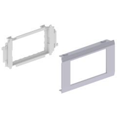 93 adaptador 2 mec. mosaic color aluminio 65 u24x
