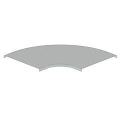66 tapa curva plana de 90° gris ral7035 400 u23x