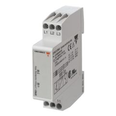 Relé de control trifásico de secuencia y rotura de fases, salida spdt, alimentación 208 a 480 vca