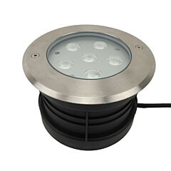 Proyector empotrable suelo circular 12w 220v 30°/60° 700lm ip67 3000-3500k