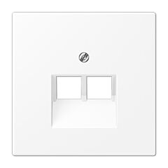 Placa mod.jack 2 tomas. ls bl mate