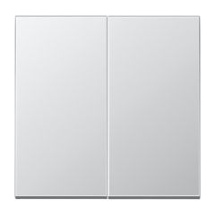 Tecla doble ls aluminio