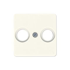 Placa toma tv blanco 