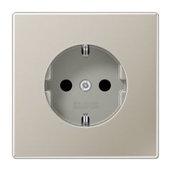 Enchufe schuko® prot. contacto ls acero