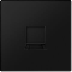 Placa mod. jack-rad 1 toma ls negro mate