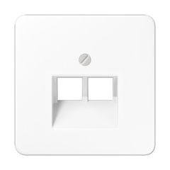 Placa mod.jack 2 tomas cd bl. alpi. 