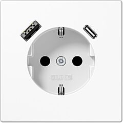 Enchufe schuko® c/ usb-ac ls bl. alpi