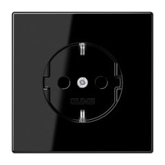 Enchufe schuko® prot. contacto ls negro