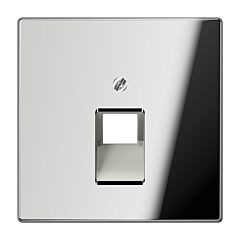 Placa central telef. ls cromado