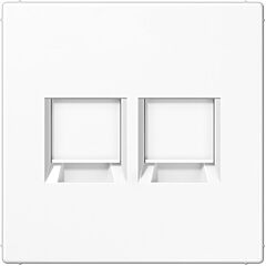 Placa mod.jack-rad. 2 tomas ls bl. alpi