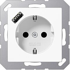 Enchufe schuko® c/ usb-a. a bl. alpi