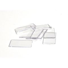 Plaqueta protección tap-ccs 15x27mm transparente