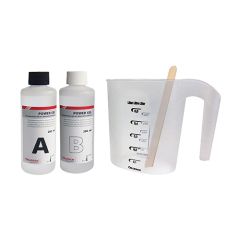 Gel bicomponente dosificable con vaso mezclador y espátula power (botella 1000ml)