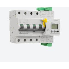 Relé diferencial reconectador con magnetotérmico para funcionar con transformador diferencial externo, 4 polos curva c
