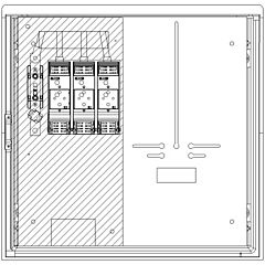 Caja general de protección cpm2-t/bucc00 520x536x230