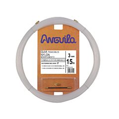 Pasacables intercamb.nylon 3mm 15m nat.