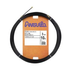 Pasacables fijo flex.nylon 3mm 10m neg.