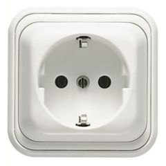 Base enchufe 2p+t lateral schuko bl