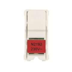 Lámpara led para mecanismos con piloto de control conmutador zenit rojo