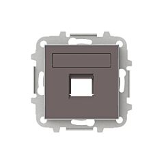 Tapa 1 conector con persiana tp