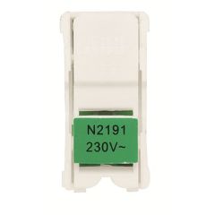 Lámpara led para mecanismos con visor interruptor/pulsador zenit verde