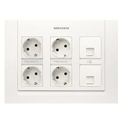 Kit caja de 3 columnas empotrar bl