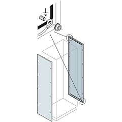 Is2 panel lateral 2000x600, 2ud. ral7035