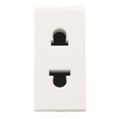 Base de enchufe euroamericana 1m bl